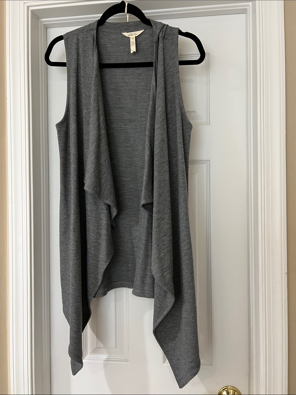 Matilda Jane Soft Knit Open Front Vest - Gray